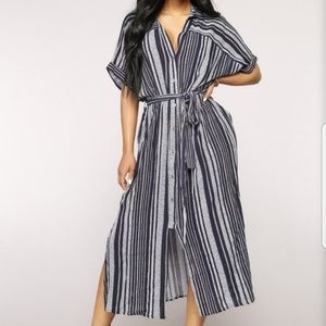 Jet Stream Button Down Dress